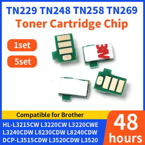 TN248 TN248XL TN229 TN229XL TN258 TN258XL TN269 TN269XL Toner Cartridge Chip for Brother DCP-L3555CD