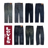 LEVI'S Best Selling!! STRAUSS JEANS LONGPANTS LEVIS BRAND Long JEANS 501/502/503/505/506/507/508/509/510511/512,513,514,515/516/517/518/519 Selvedge/nonselvedge DENIM) PRELOVED ORIGINAL