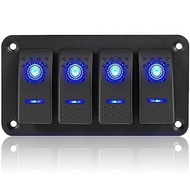 Car RV Modified 2-Bit Panel Combination Switch ON-FF Function RV Modified 12-24V Pass