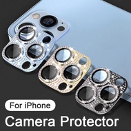 เพชรกล้องเลนส์ป้องกันสำหรับ IPhone 14 Pro Max กล้องโลหะแหวนแก้วสำหรับ IPhone 14บวกฝาครอบเลนส์