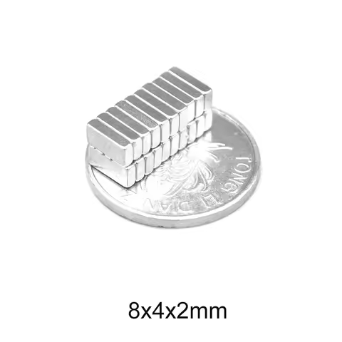 8X4X2 mm Square Magnet 8mm X 4mm For Home Refrigerators, Offices DIY Strong 8x4x2mm Small Magnet 8*4