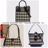 (Free Paper Bag) Urban revivo checkered bag vintage fashion style standard product