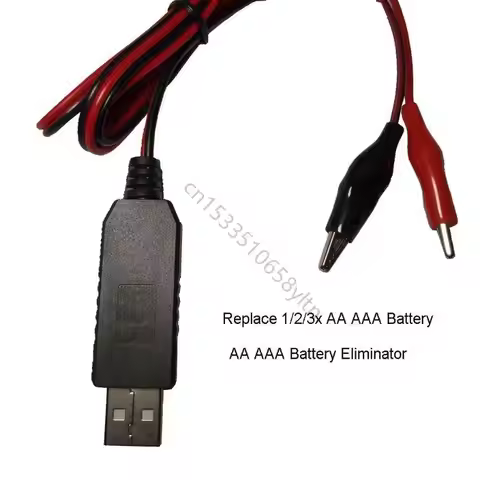 AA AAA Battery Power Supply Adapter Cable Replace 1.5V/3V/4.5VBattery T5EE