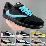 NIKE AJ1倒勾 Travis Scott x Air Jordan 1 Reverse Mocha 閃電 聯名倒鉤 低幫文化籃球鞋 百搭休閒鞋 運動鞋 波鞋 跑鞋 慢跑鞋 板鞋 徒步鞋 runn