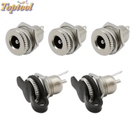 TOPTOOL DC Power Female Socket Jack, DC-099 Metal DC Jack Adapter, 5.5 x 2.1mm Durable High-quality 