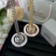 Vivienne Westwood 星球粉色琺瑯項鍊