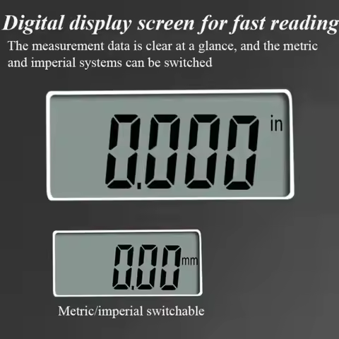 0.01/0.001mm Electronic Thickness Gauge Range 0-12.7mm High Precision Micrometer Thickness Meter Dur