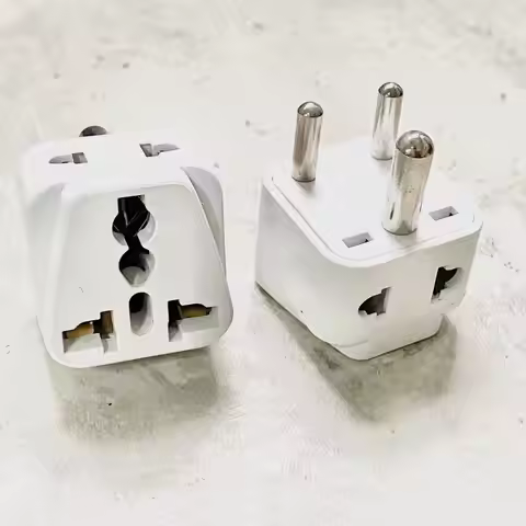 New 1pcs 2 in 1 Universal to India, Sri Lanka, Nepal, Pakistan Electrical Plug Converter Adapter AC 