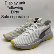 New kasut sukan men shoe branded Display item stain sale white grey size UK 5.5