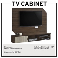 Hanging TV Cabinet With Feature Wall Mount TV Cabinet 6FT TV Rack Media Storage Cabinet Living Hall Cabinet 180cm