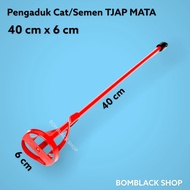 TJAP MATA Alat Pengaduk Cat Semen 40cm x 6cm Tongkat Aduk Semen Mixer