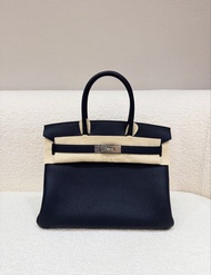 門市現貨Hermes Birkin 30 black phw 黑銀 Togo G stamp