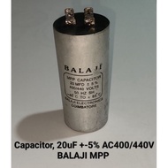 Capacitor, 20uF +-5% AC400/440V PC004A