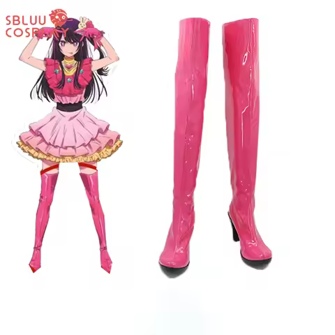 SBluuCosplay Oshi no Ko Cosplay Ai Hoshino Cosplay Boots Custom Made Shoes