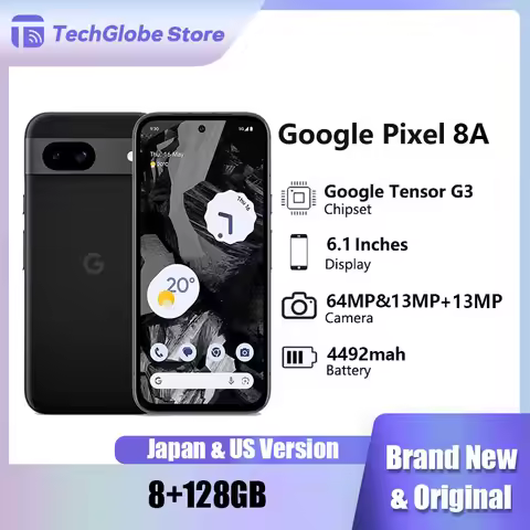 Google Pixel 8a 5G Pixel8A 6.1" OLED 8GB RAM 128GB ROM NFC Octa Core Google Tensor G3 Original Unloc