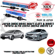 TOYOTA ALTIS ZZE141 ZRE142 ZRE172 1.8 DRIVE SHAFT (LEFT & RIGHT)-BRAND NKN ORIGINAL MADE in JAPAN