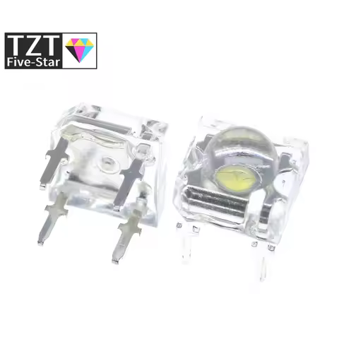 10Pcs 5mm F5 Piranha LED White Red Green Amber Clear 5mm LED Diode Light-Emitting-Diodes 4-pins Pira