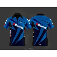 Kemeja Polo Taktikal, Koleksi BENELLI, Cetakan 3D, Penyesuaian Zip, 66D