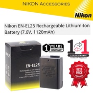 NIKON EN-EL25 BATTERY RECHARGEABLE LITHIUM-ION BATTERY 7.6V 1120 MAH FOR NIKON Z30 Z50 (1 YEARS WARR