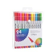 Bút brush viết  bút dual tip brush pen 2 đầu đa năng trang trí sổ bullet jounal take notes -Lumbley