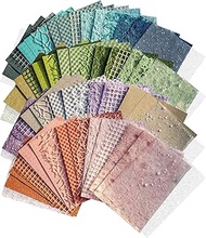 G.TWONG Textured Scrapbook Paper Mesh Fabric Set for Scrapbooking,4 Pack Mixed Special Paper,64 Shee