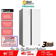 Hisense Side by Side Fridge Inverter Refrigerator 620L RS688N4AWU | Fridge | Peti Sejuk