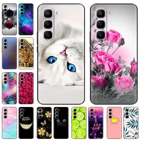 For Infinix Hot 60 Pro Plus Case Coque Hot Black Silicone Soft Back Cover For Infinix Hot60 Hot 60 P