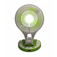 พัดลมตั้งโต๊ะไซส์มินิ JR-5580 Portable LED Light with Mini Fan