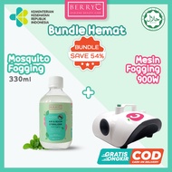BerryC Mesin & Mosquito Repellent Fogging 330ml Alat Fogging & Cairan Asap Pengusir Nyamuk DBD Anak