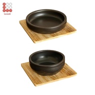 [Lovoski] Dolsot Bibimbap Bowl Sizzling Hot Pot Noddles Bowl Soup Bowl Multipurpose Korean Stone Pot