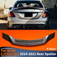 R Style Rear Spoiler Wing For Mercedes Benz C or C43 C63 W205 4-Door Sedan 2014 2015 2016 2017 2018 