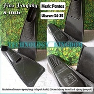 Preloved Fins Long Frog Feet Fins Size 34-35 34 35 Children 8 9 10 Years Swimming Training Swimming 