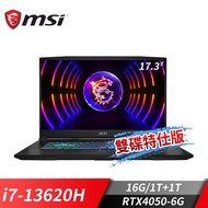 微星 MSI Katana 17 電競筆電-雙碟特仕版(i7-13620H/16G/1T+1T/RTX4050-6G/Win11) B13VEK-1065TW-1TSSD