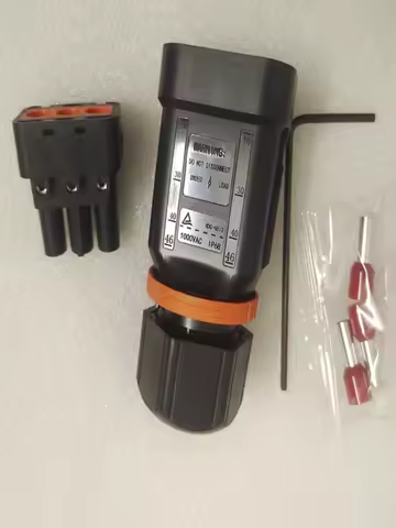IP68 3 Pin 220V AC Terminal Connector 1000V AC For GoodWe AISWEI Single-Phase Inverter