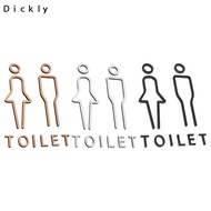Dickly 2pcs Toilet Sign Male And Female Nordic Restaurant Door Sign Toilet Sign