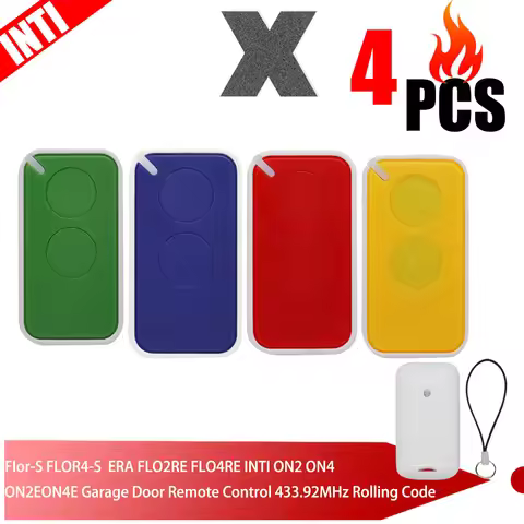 4PCS FLO2RS 433.92MHz Rolling FLO4RS ON1 ON2 ON4 INTI1L INTI2L INTI1Y INTI2Y Remote Control electric
