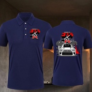 2026 New T-shirt [Summer POLO shirt] R35 Godzilla Skyline GTR GTR35 NIssan shirt Suitable For Both M