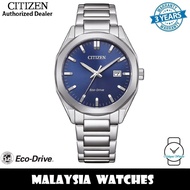 (100% Original) Citizen BM7620-83L Octangle Eco Drive Blue Dial Mineral  Glass Stainless Steel Case 