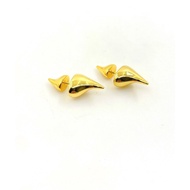 Unique Original All-Match Simple Earrings Light Gold Brass Material Earrings 2M0B