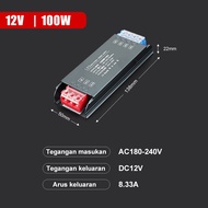 Trafo LED Strip 100W/ 200W/300W/400W 12v Power Supply Slim Tipis AC DC Travo