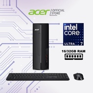 [NEW 2025 Model][Intel Core Ultra 7-265] Acer Aspire XC-1860 (CU7161T) Compact Desktop Tower | 16GB 