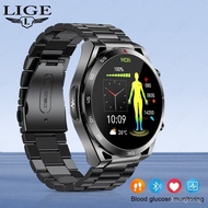 【In stock】LIGE  Smart Watch Men Non-invasive Blood Glucose Measurement ECG electrocardiogram Waterproof Sports Smartwatch MBGV