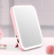 Gratis Ongkir – Kaca Cermin Make Up / Mirror Touch Screen Led / Cermin Lampu LED Rechargeable Tombol