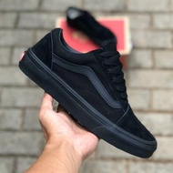 SEPATU ANAK VANS22 FULL BLACK SEPATU SEKOLAH LAKI LAKI PEREMPUAN SEPATU SEKOLAH HITAM POLOS