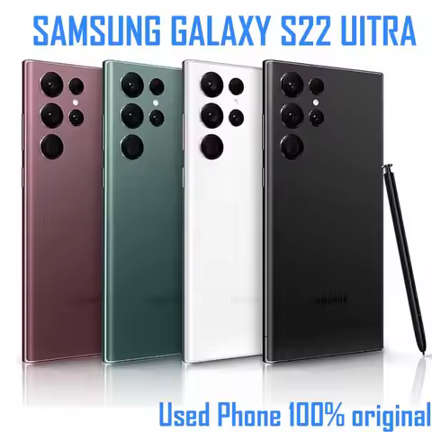 Samsung Galaxy S22 Ultra 5G S908U1 8G RAM 128GB/256GB ROM Octa Core Snapdragon 888 eSim Original S22