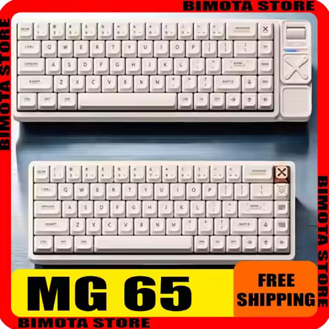 IQUNIX MG65 Pro Wireless Bluetooth Mechanical Keyboard Low Axis Hot Swap RGB Aluminium Alloy CNC Key