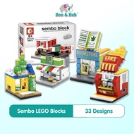 HOT Sembo Block City Mini Retail Store | Street View Building Blocks Kid Toddler Educational Toys Compatible