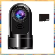 1080P HD 360° Rotating Mini ADAS Dashcam Car Dash Camera with 32GB Card 24H Parking Mode/Night Visio
