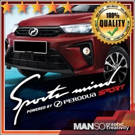NEW DESIGN Sport Mind Car Sticker Perodua Ativa Myvi Axia Bezza Alza