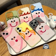 Cartoon Expression Candy Color Phone Case For OPPO F31 F29 F27 F25 F23 F21 Pro Plus 5G 4G Cute Solid